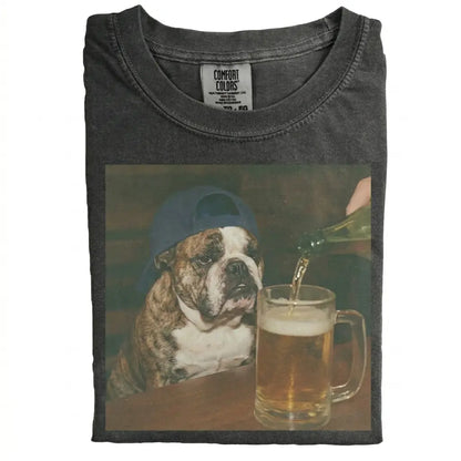 Comfort Colors® Custom Dog Breeds Beer T-Shirt – Vintage 90s Funny Edgy Dog Meme Tee, Aesthetic Brewery Lover Dog Dad Gift Shirt