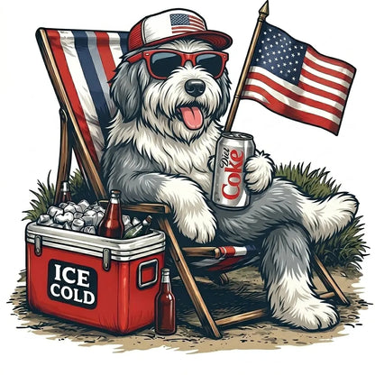 Comfort Colors® 50+ Dog Funny 4th of July T-Shirt – Retro Labrador Retriever Diet Coke Graphic Tee, Patriotic Animal Meme Shirt, Vintage USA Dog Lover Top