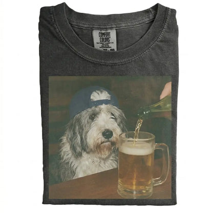 Comfort Colors® Custom Dog Breeds Beer T-Shirt – Vintage 90s Funny Edgy Dog Meme Tee, Aesthetic Brewery Lover Dog Dad Gift Shirt