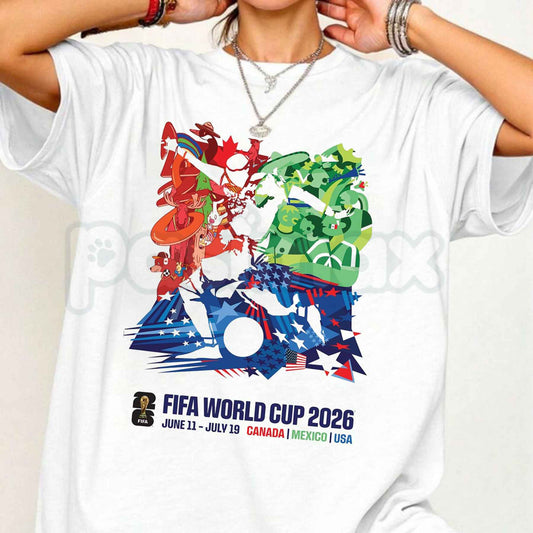 FIFA World Cup 2026 Event Poster T-Shirt – Official Tournament Commemorative Soccer Graphic Tee for Men & Women-Pasimax