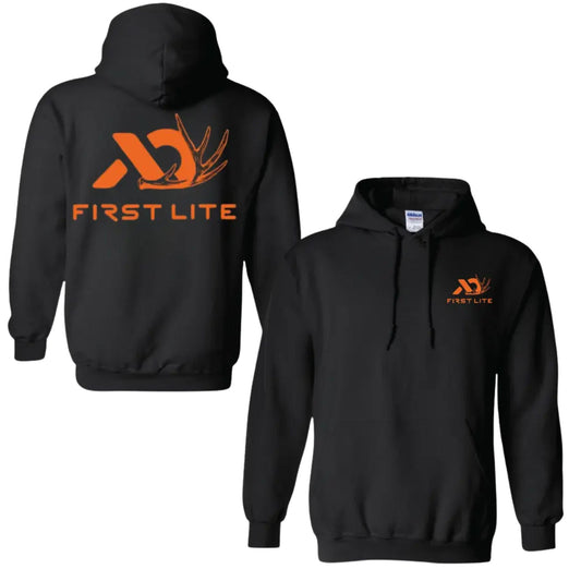 First Lite Logo Hunting Hoodie – 2-Sides Design, Unisex Outdoor Gear Pullover, Gift for Him & Her-Pasimax