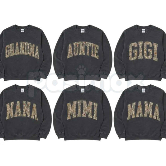 Floral Grandma Gigi Nana Mimi Mama Sweatshirt | Floral Family Crewneck-Pasimax