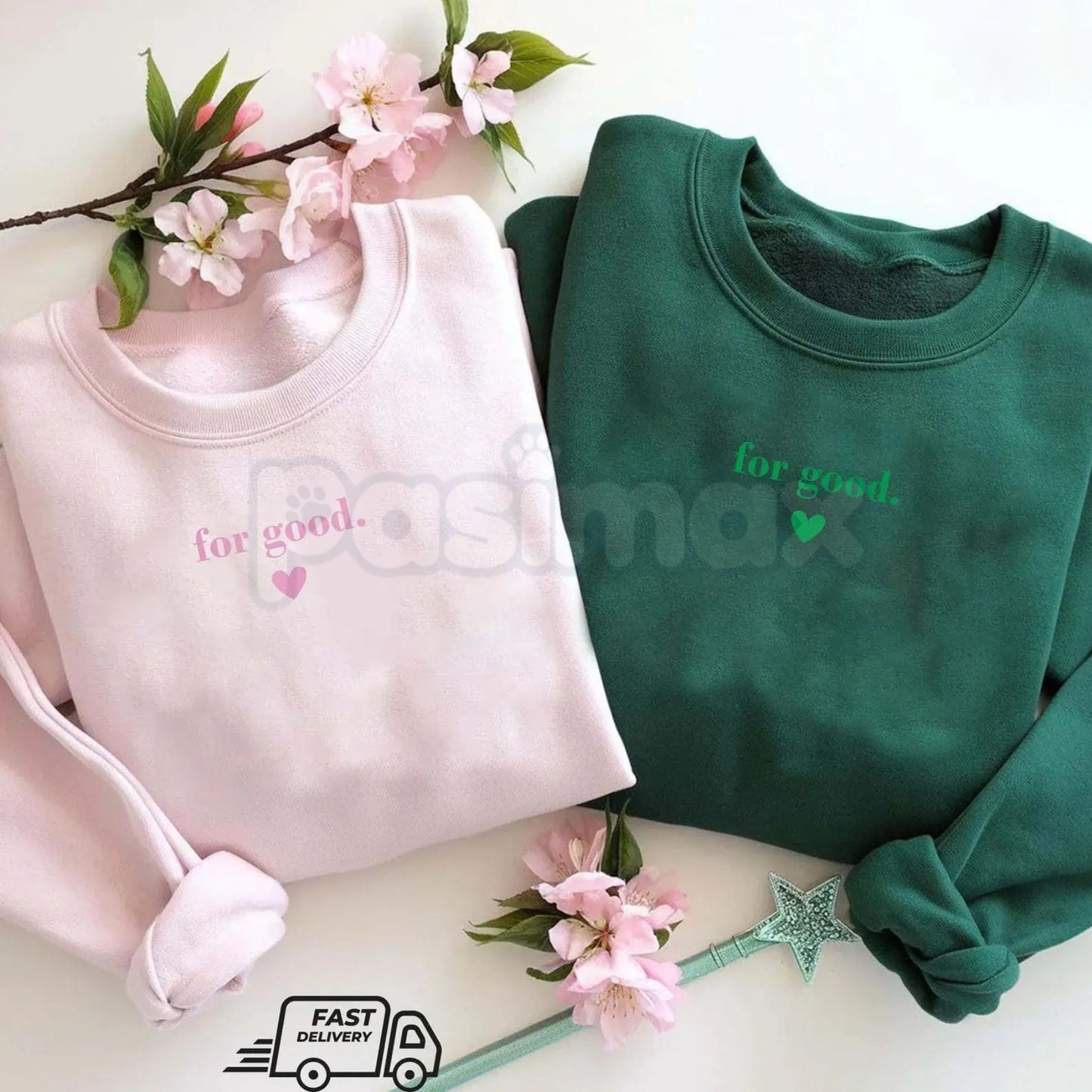 For Good Wicked Inspired Sweatshirt – Defying Gravity Musical Fandom Crewneck-Pasimax