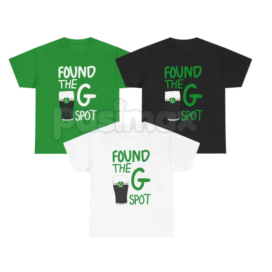 "Found the G" Minimalist St. Patrick's Day T-Shirt - Clean Split the G Stout Graphic Tee, Premium Heavyweight 100% Cotton Irish Humor Top, Sleek Beer Lover Statement Shirt, Modern St. Paddy’s Day Party Apparel, High-Quality Made in USA Pub Gear-Pasimax