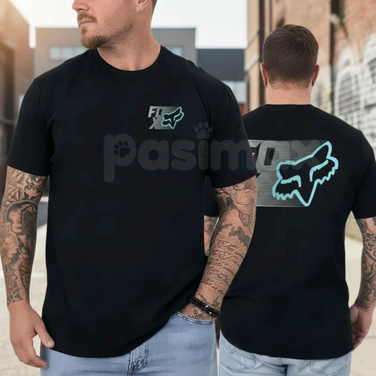 Fox Racing Graphic T-Shirt for Men – Premium 100% Cotton Motocross Lifestyle Tee, Heavyweight Off-Road Sports Fan Top, Soft Lived-In Racing Aesthetic Shirt, Made in USA-Pasimax
