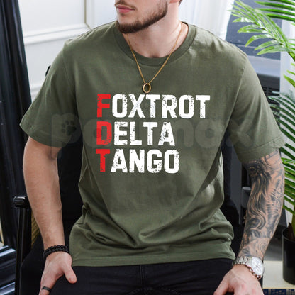 Foxtrot Delta Tango Cooling Performance Crew T-Shirt – Tactical Military Acronym Tee-Pasimax