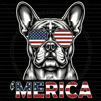 Comfort Colors® Vintage Dog 4th of July T-Shirt – Retro Patriotic Puppy Graphic Tee, Aesthetic Red White and Blue Dog Mom Dad Independence Day Top