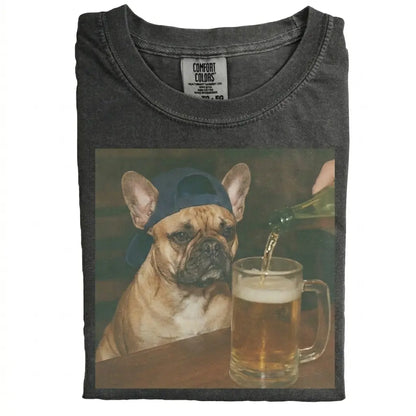 Comfort Colors® Custom Dog Breeds Beer T-Shirt – Vintage 90s Funny Edgy Dog Meme Tee, Aesthetic Brewery Lover Dog Dad Gift Shirt