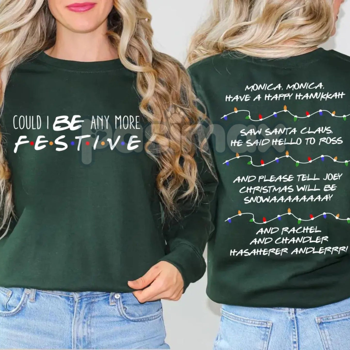 Friends Christmas Sweatshirt – Retro TV Show Holiday Crewneck – The One With The Christmas Tree-Pasimax