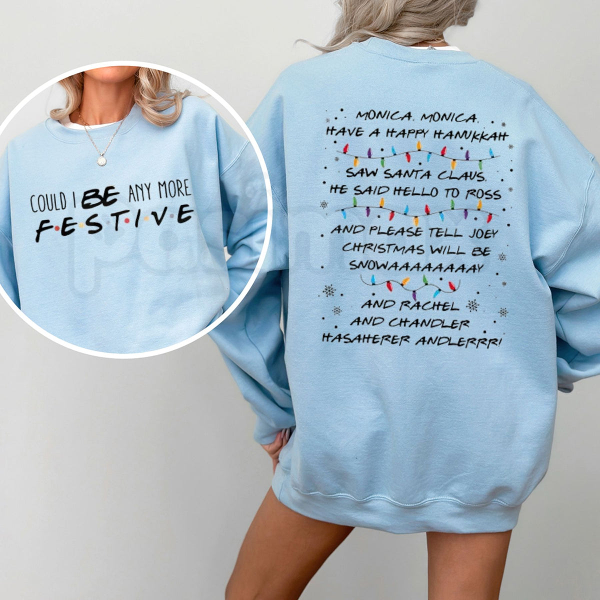 Friends Inspired Christmas Sweatshirt | Retro Central Perk Holiday Crewneck-Pasimax