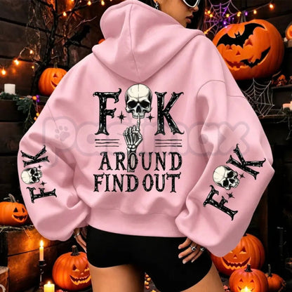 Fuck Around And Find Out Graphic Hoodie – FAFO Patriotic Gun Rights Pullover, Bold Outlaw Streetwear Sweatshirt, Unisex Heavy Blend-Pasimax