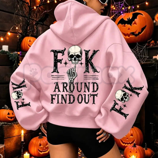 Fuck Around And Find Out Graphic Hoodie – FAFO Patriotic Gun Rights Pullover, Bold Outlaw Streetwear Sweatshirt, Unisex Heavy Blend-Pasimax