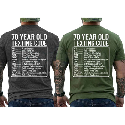 Funny 70th Birthday Shirt ATD At The Doctors – Over the Hill Aging Humor Tee, Sarcastic Seventieth Birthday Unisex Cotton Graphic T-Shirt-Pasimax