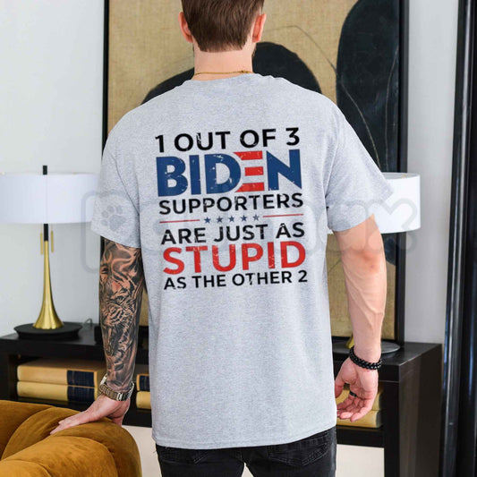 Funny Anti Biden T-Shirt – Conservative Political Humor Sarcastic Unisex Tee-Pasimax