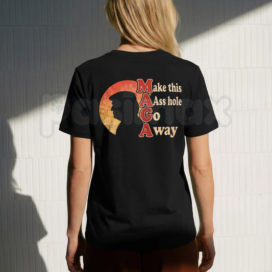 Funny Anti MAGA T-Shirt – Retro Vintage Political Satire Graphic Tee-Pasimax