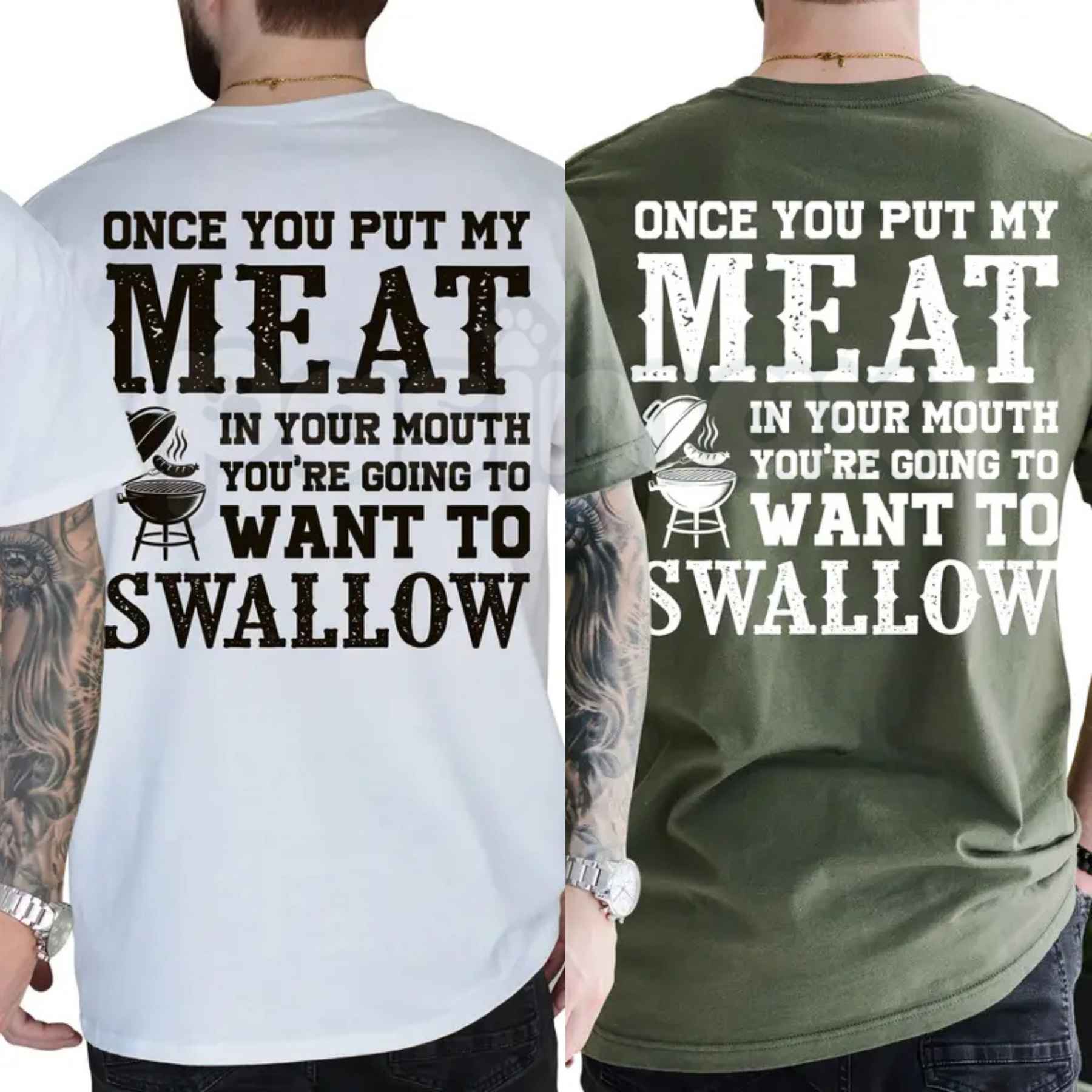 Funny BBQ Meat Lover T Shirt – Grill Master Graphic Tee, Sarcastic Pitmaster Smoker Unisex Classic Vintage Cotton Shirt-Pasimax