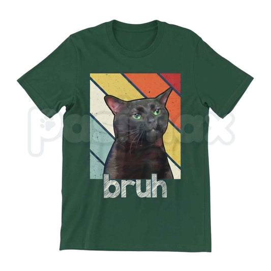 Funny Bros & Cat Meme Graphic Tee – Silly Kitten Humor T-Shirt, Cool Cat Lover Unisex Cotton Apparel for Men & Women-Pasimax