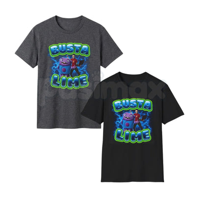 Funny "Busta Lime" T-Shirt – 90s Hip Hop Pun Novelty Graphic Tee-Pasimax
