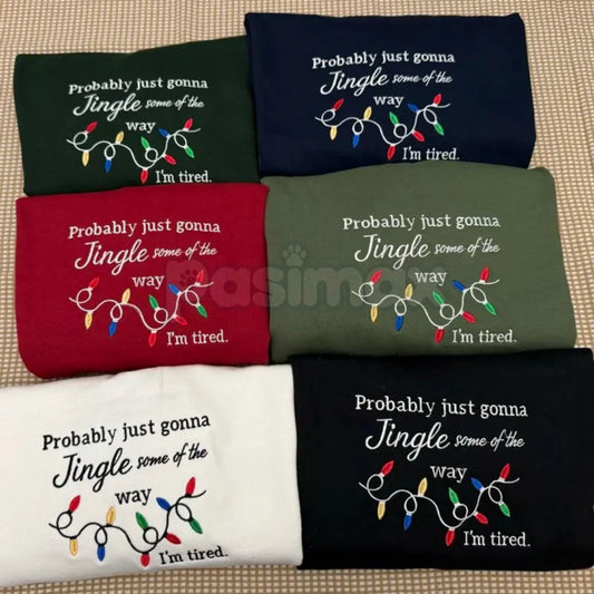 Funny Christmas Embroidered Sweatshirt – Holiday Humor Crewneck-Pasimax