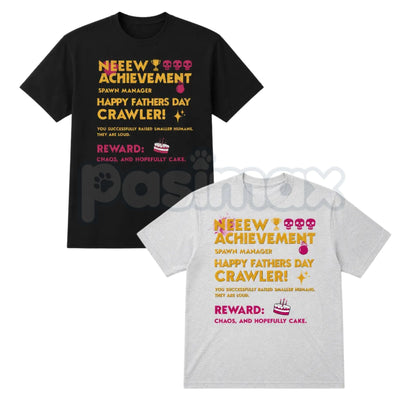 Funny "Crawler Spawn Manager" Gamer Dad T-Shirt – Father's Day Achievement Unlocked Graphic Tee-Pasimax