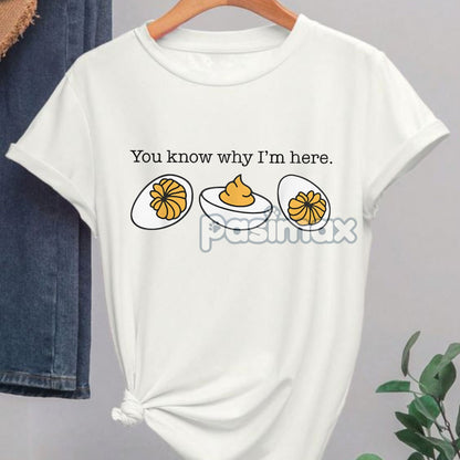 Funny Deviled Egg Thanksgiving T-Shirt - Retro Holiday Graphic Tee, Gift for Foodies-Pasimax