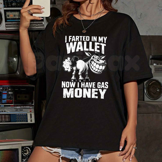 Funny Donkey Gasoline Joke T-Shirt – High Gas Prices Money Humor Unisex Tee-Pasimax