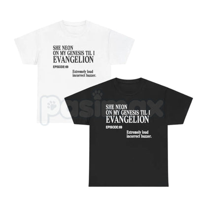 Funny Evangelion Meme T-Shirt - Cursed Anime Irony Graphic Tee, Shinji Get In The Robot Shirt, Retro 90s Mecha Parody Top, Premium Heavyweight Otaku Humor Apparel, Neon Genesis Meme Aesthetic Shirt-Pasimax