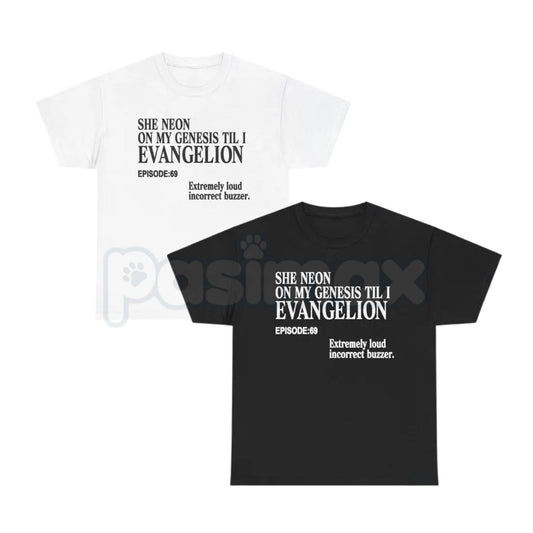 Funny Evangelion Meme T-Shirt - Cursed Anime Irony Graphic Tee, Shinji Get In The Robot Shirt, Retro 90s Mecha Parody Top, Premium Heavyweight Otaku Humor Apparel, Neon Genesis Meme Aesthetic Shirt-Pasimax