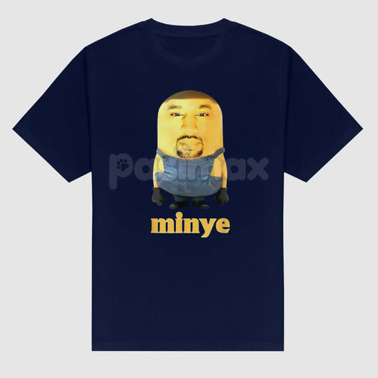 "Funny Minye" Cartoon Graphic Tee - Hip Hop Streetwear T-Shirt, Unisex Humor Top for Women & Men-Pasimax
