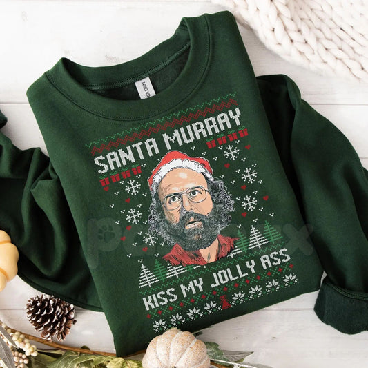 Funny Murray Hawkins Ugly Xmas Sweatshirt | Murray Bauman Fan Jumper | Sarcastic Investigator Holiday Crewneck | Stranger Christmas Gift-Pasimax