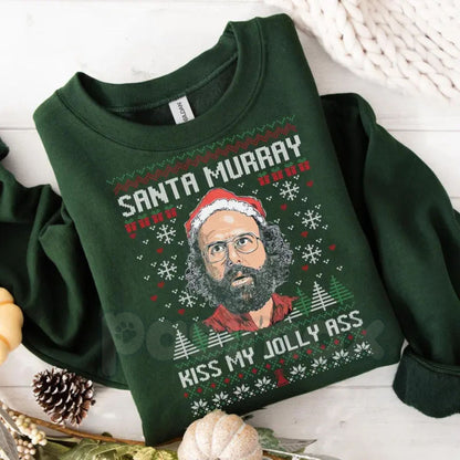 Funny Murray Hawkins Ugly Xmas Sweatshirt | Stranger Christmas Shirt | Murray Bauman Quote Jumper | Sarcastic Netflix Fan Gift-Pasimax