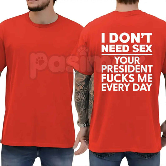 Funny Political Satire Anti-President Tee – Sarcastic Political Humor T-Shirt, Conservative Republican Unisex Cotton Shirt-Pasimax
