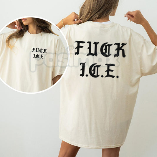 Funny Political Shirts & Pro-Immigration T-Shirts - Anti-ICE Graphic Tee, Social Justice Reform Apparel, Humanitarian Activist Top, Humorous Political Satire Streetwear-Pasimax