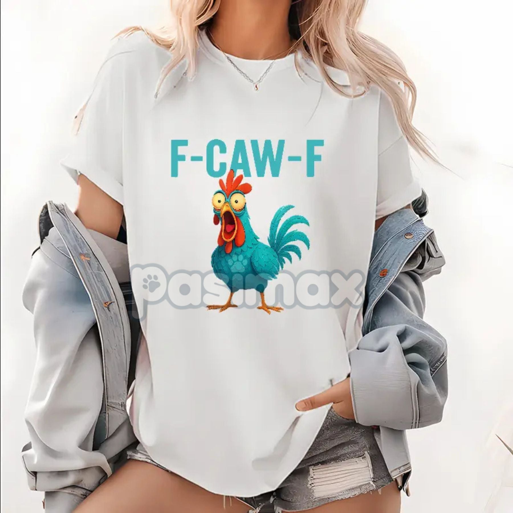 Funny Rooster Chicken T-Shirt - Farm Animal Humor Tee, Bird Lovers Apparel-Pasimax