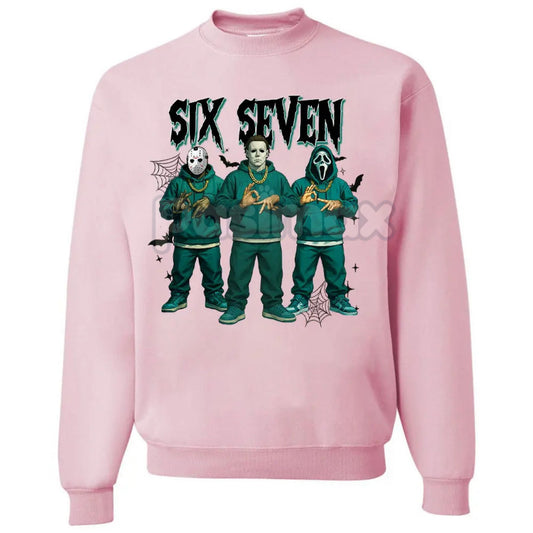 Funny "Six Seven" 67 Halloween Shirt | Slasher Movie Killers Sweatshirt – Horror Fan Gift-Pasimax