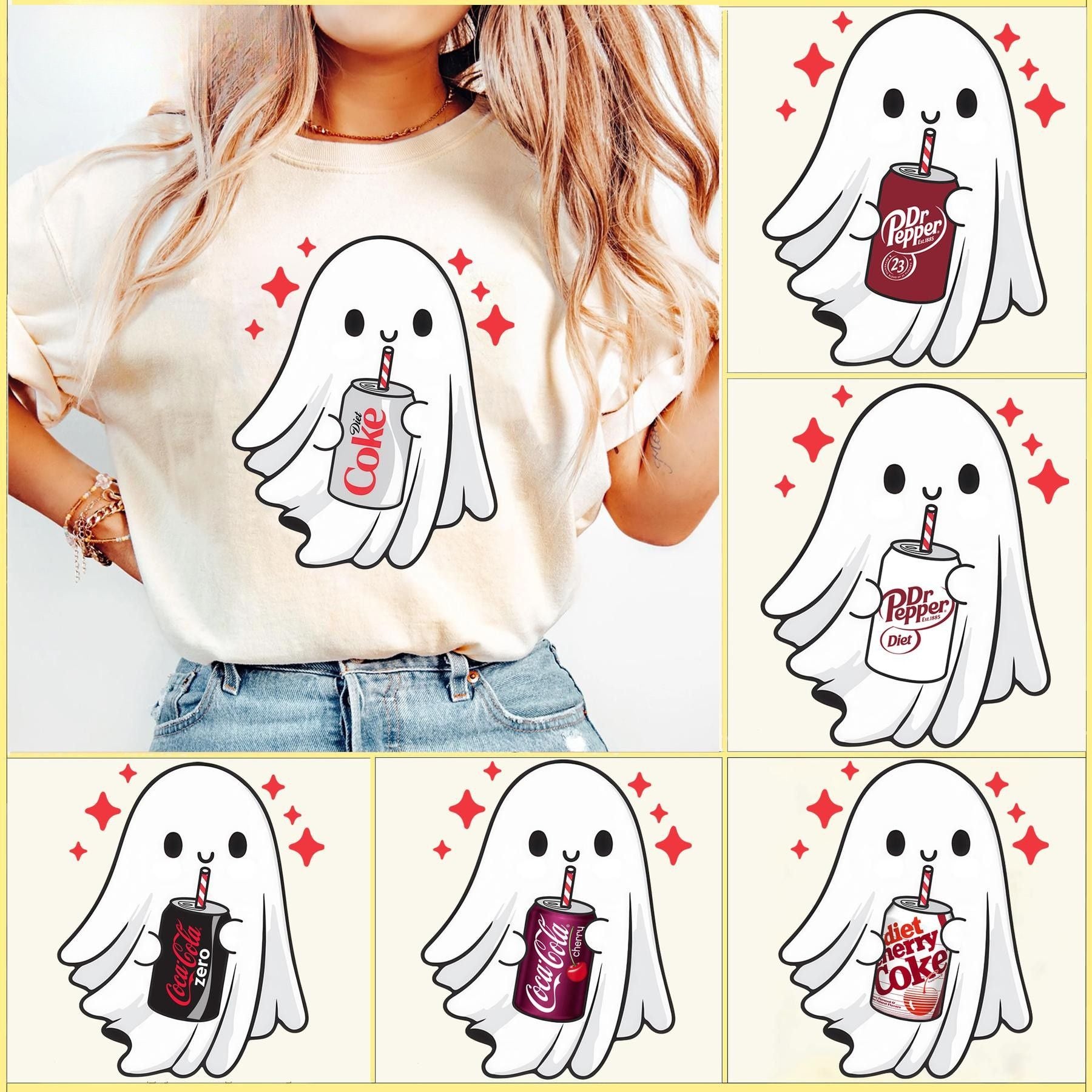 Funny Skeleton Ghost Halloween T-Shirt - Spooky Graphic Tee, Ghost Lover Gift, Unisex Soft Cotton Shirt-Pasimax