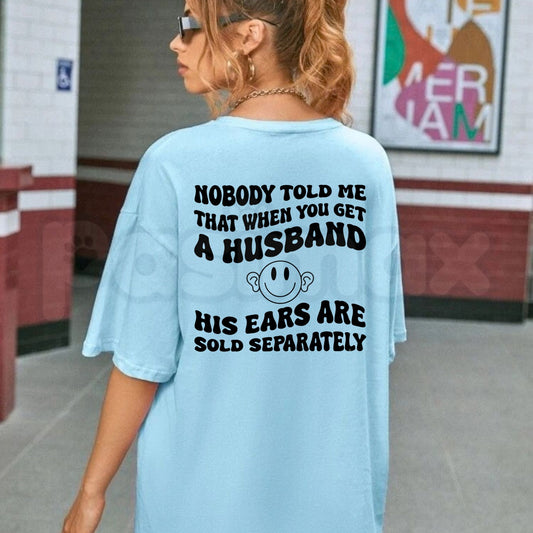 Funny Wife Marriage Humor Husband T-Shirt – Relatable Sarcastic Couple Graphic Tee-Pasimax