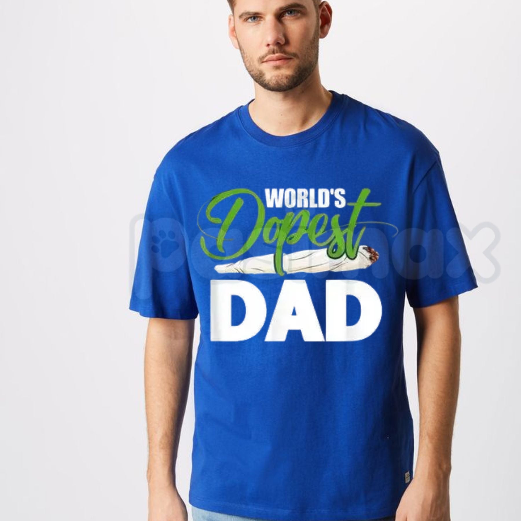 Funny "World's Dopest Dad" T-Shirt – Father's Day Retro Graphic Tee-Pasimax