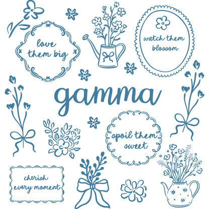 Comfort Colors® Custom Floral Grandma T-Shirt – Personalized Floral Mama Shirt, Aesthetic Wildflower Grandmother Gift, Trendy Spring Garden Tee