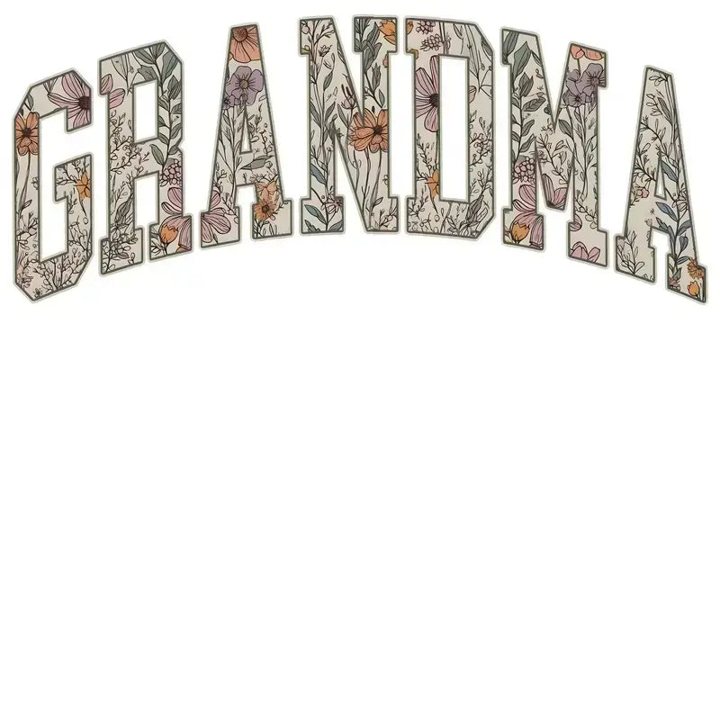 Floral Grandma Gigi Nana Mimi Mama Sweatshirt | Floral Family Crewneck
