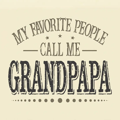 Comfort Colors® Custom "My Favorite People Call Me Papa" T-Shirt – Personalized Dad Graphic Tee, Aesthetic Retro Father's Day Gift Top