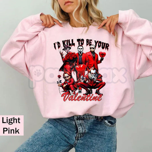 Galentine's Gang Shirt | Valentine's Day Movies Shirt | VLT Graphic Sweatshirt | Retro Galentine's Movie Club Jumper | Aesthetic Bestie Valentine Gift | Cute Girl Gang Rom-Com Pullover-Pasimax