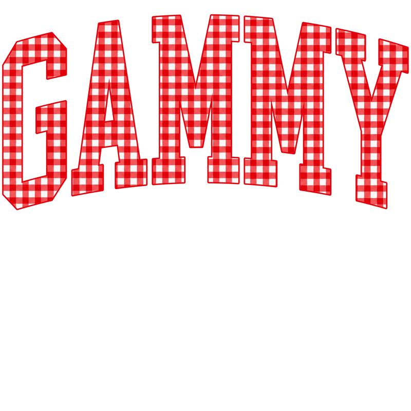 Customize MAMA Gingham Christmas Sweatshirt | Cute Personalized Mom Holiday Crewneck