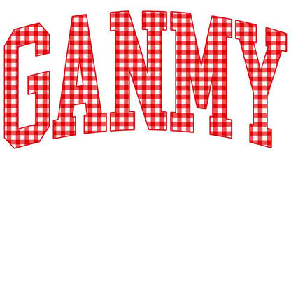 Customize MAMA Gingham Christmas Sweatshirt | Cute Personalized Mom Holiday Crewneck