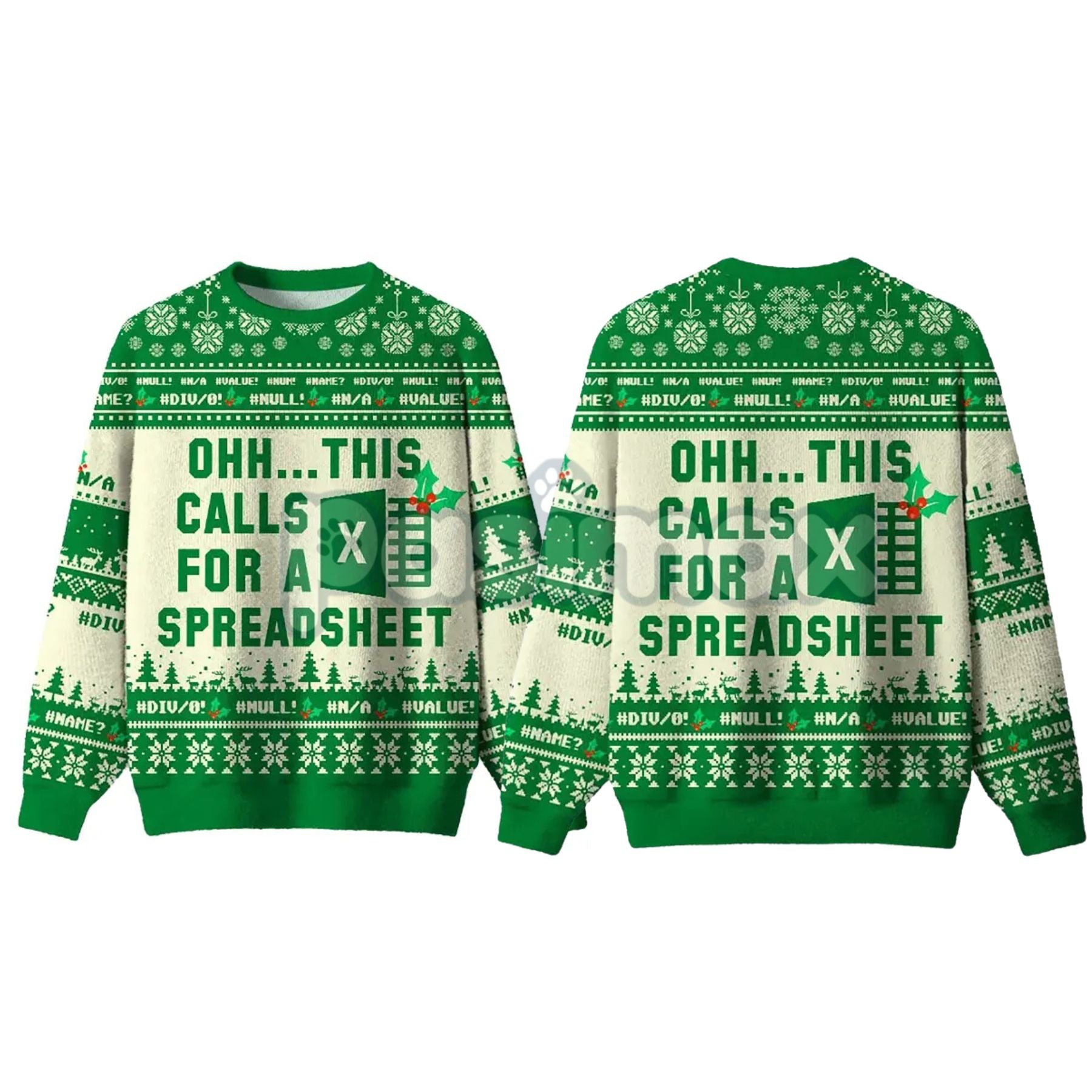 Geeksoutfit Geeky Ugly Sweater Round Neck Long Sleeve Christmas Sweater Perfect for Fall and Winter Casual Knitwear for Men and Women-Pasimax