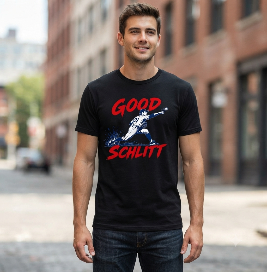 Good Schlitt Rookie Baseball Pitcher #31 T-Shirt – Funny Sports Unisex Tee