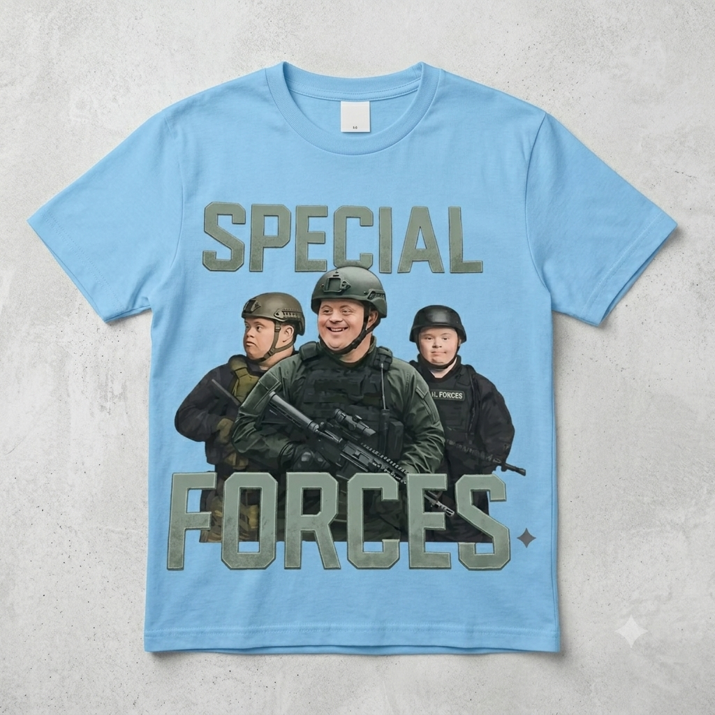 Funny Special Forces Meme T-Shirt – Edgy Internet Humor Retro Tactical Unisex Graphic Tee