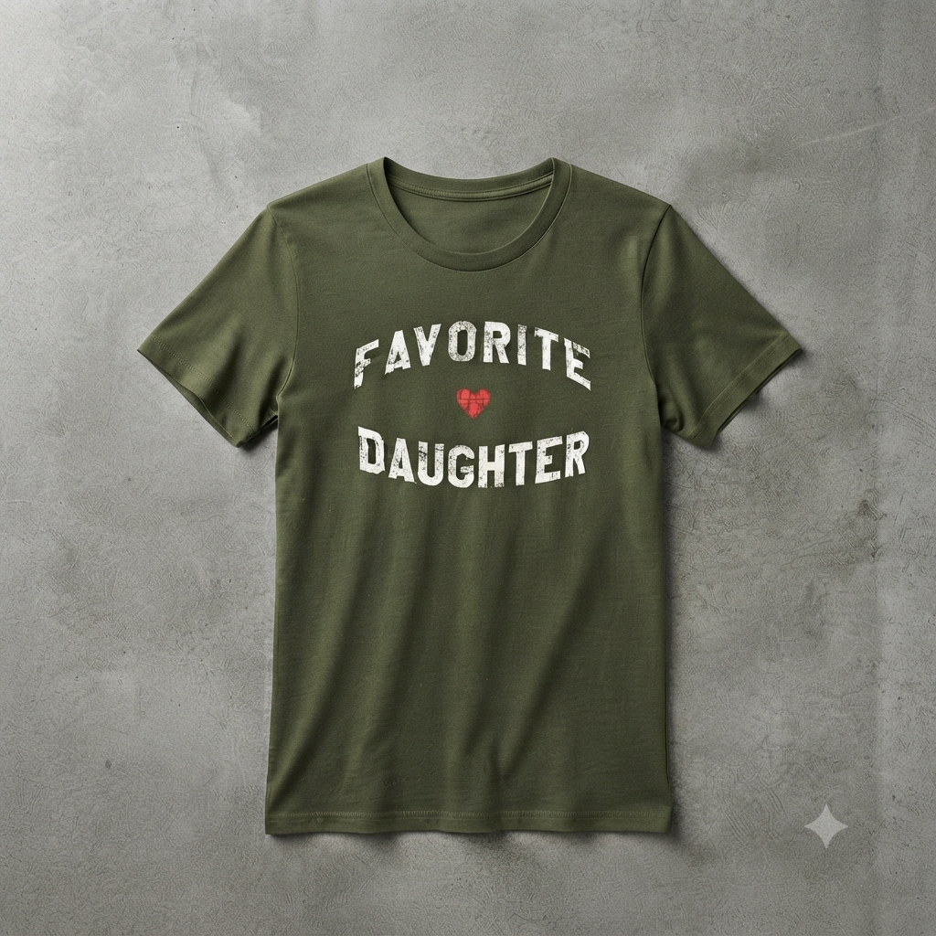 The Favorite Daughter T-Shirt – Funny Sarcastic Family Humor Unisex Tee