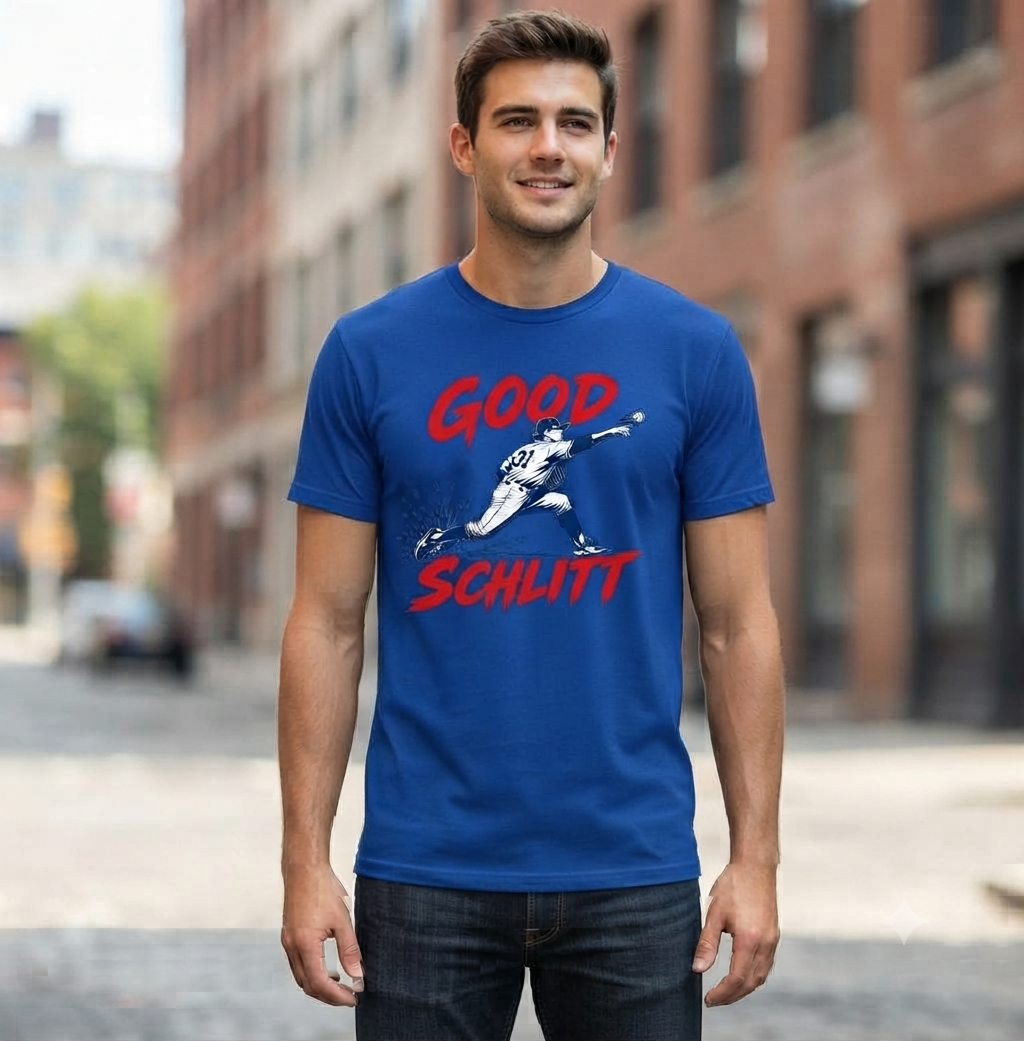 Good Schlitt Rookie Baseball Pitcher #31 T-Shirt – Funny Sports Unisex Tee