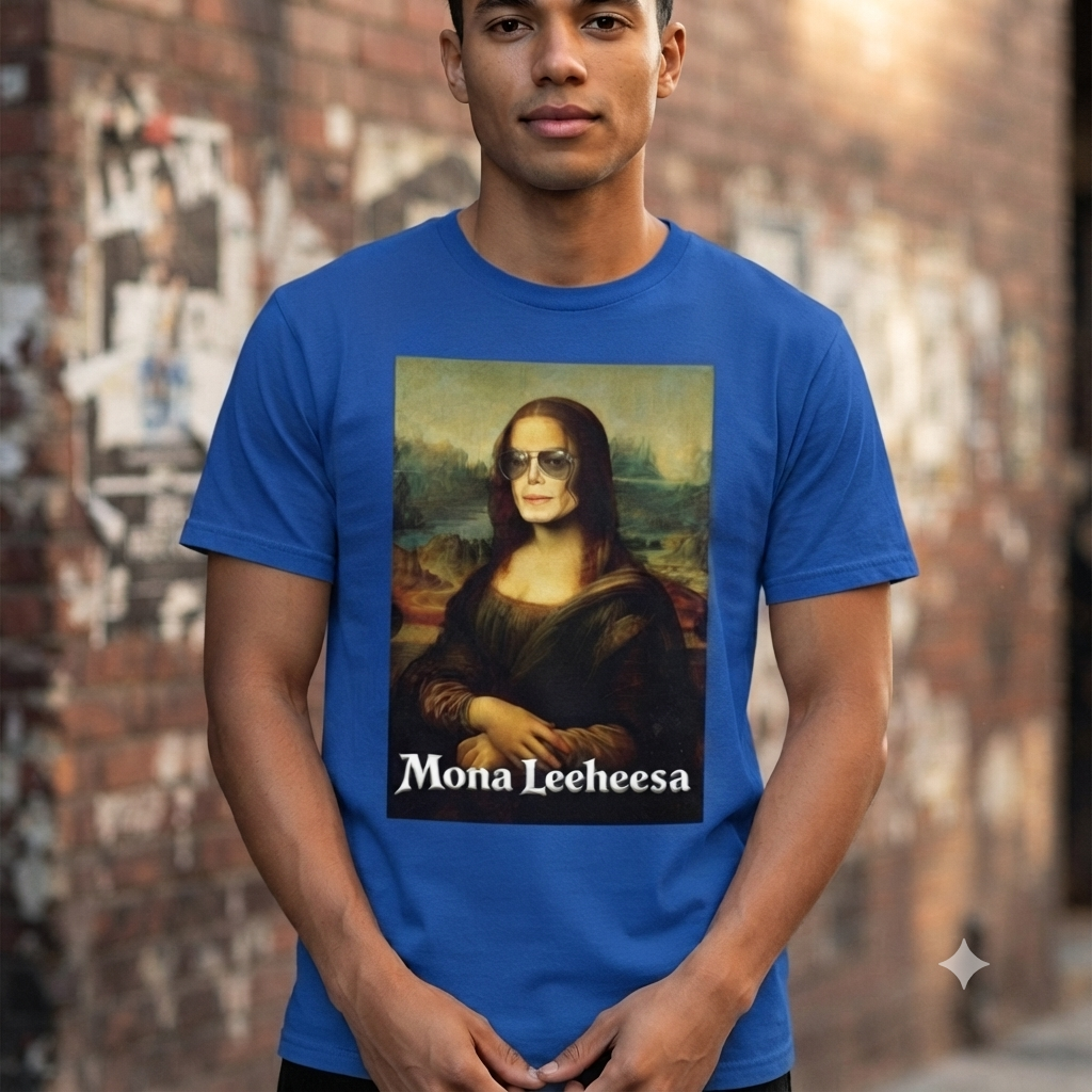 Mona Leeheesa T-Shirt – Funny MJ Hee Hee Pop Culture Unisex Cotton Graphic Tee